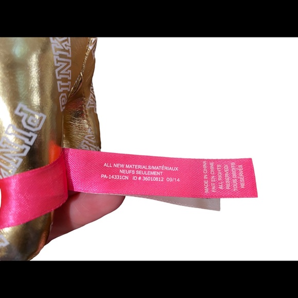 Victoria’s Secret PINK Gold Plush Dog (2014) - Picture 6 of 7